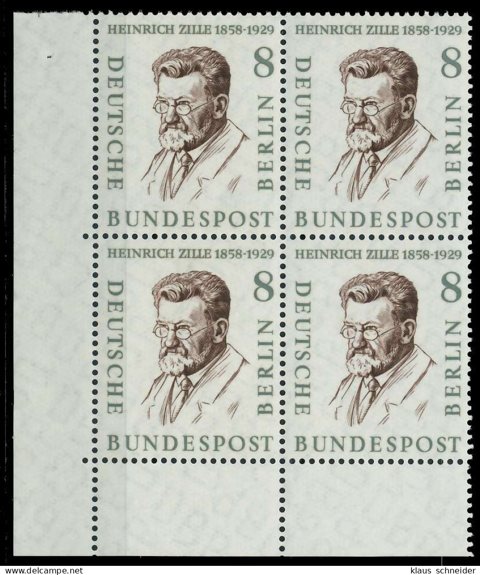 BERLIN 1957 Nr 164 Postfrisch VIERERBLOCK ECKE-ULI X7F1032 - Unused Stamps