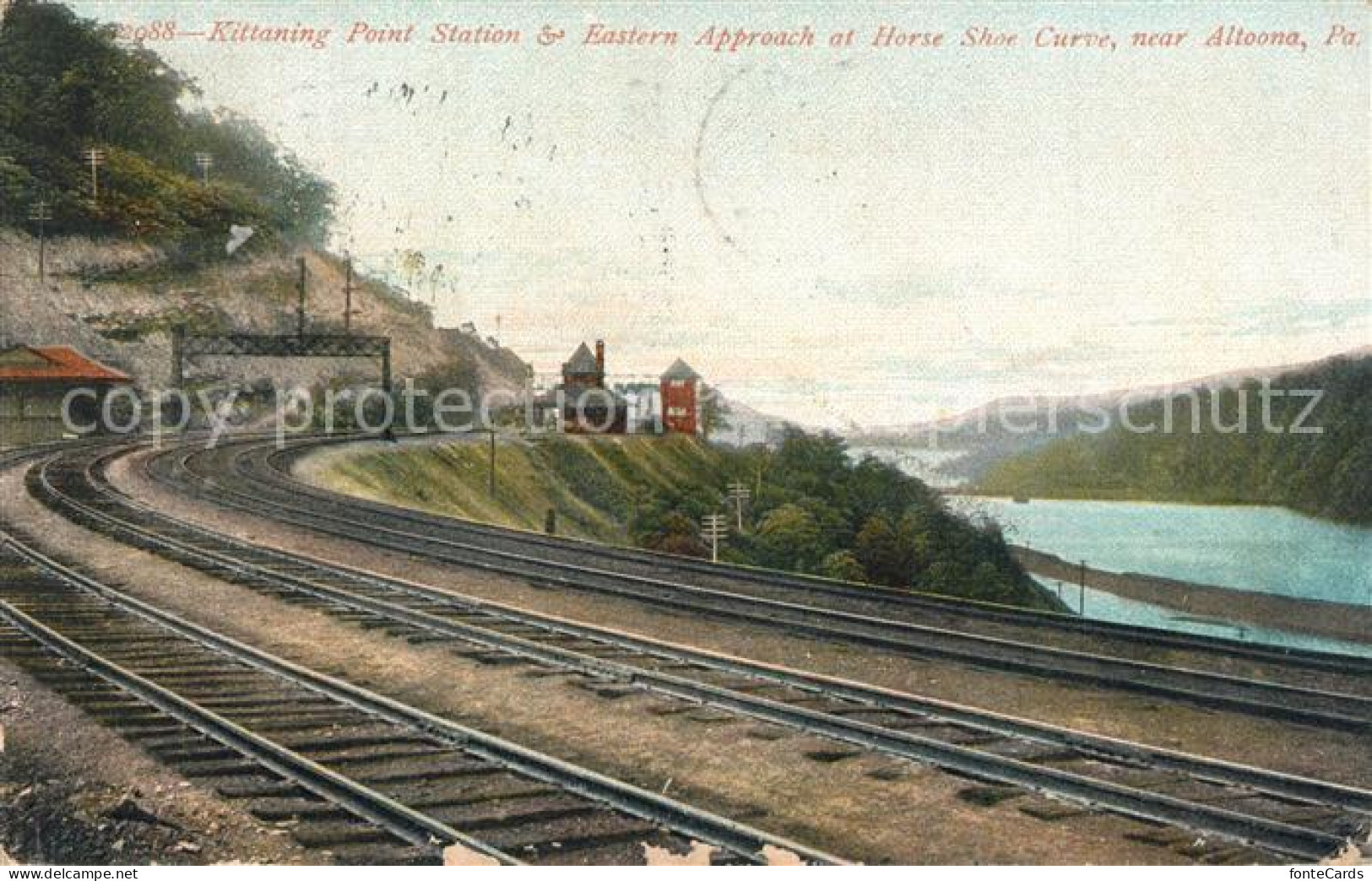13307909 Altoona Pennsylvania Kittaning Point Station And Eastern Approach At Ho - Andere & Zonder Classificatie