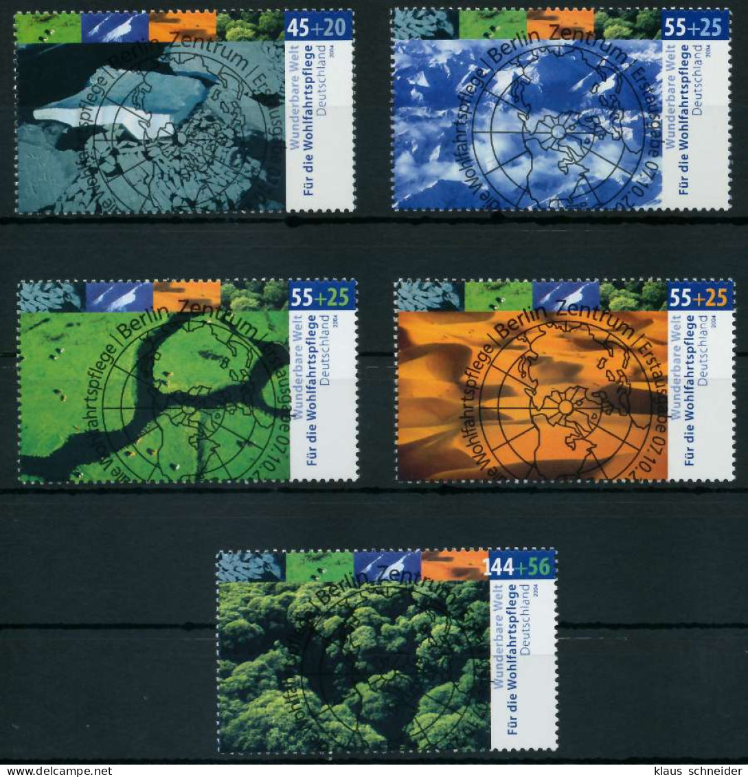BRD 2004 Nr 2423-2427 ESST Zentrisch Gestempelt X84AABA - Used Stamps