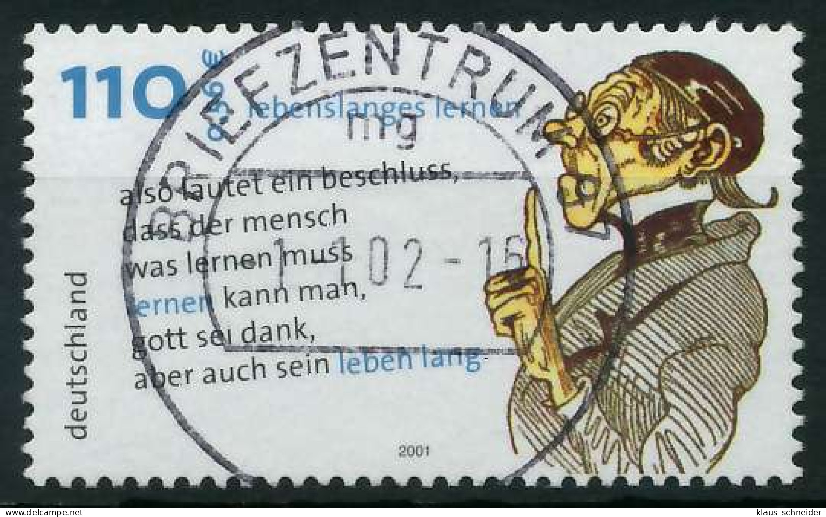 BRD 2001 Nr 2209 Zentrisch Gestempelt X84CF7E - Used Stamps