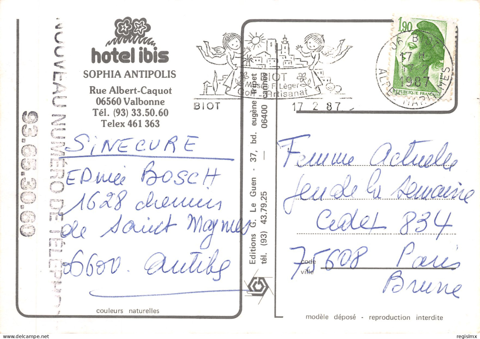 06-VALBONNE-HOTEL IBIS-N°524-D/0319 - Other & Unclassified