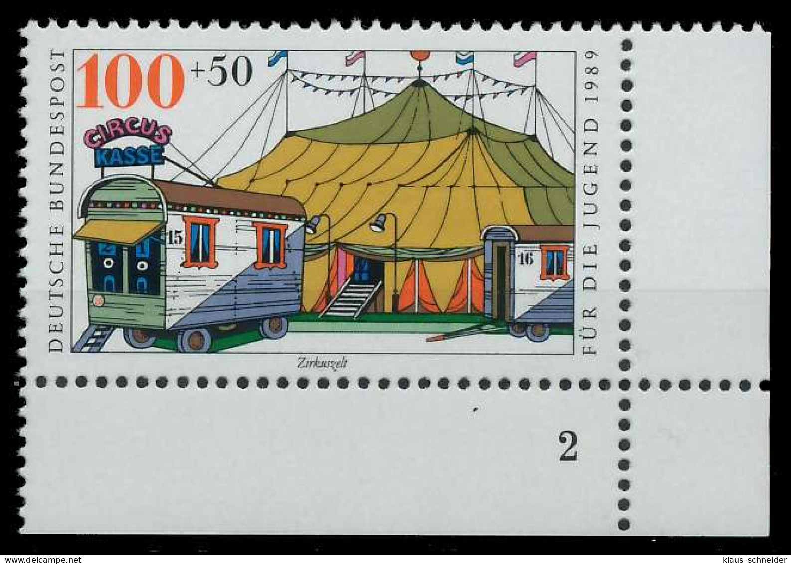 BRD 1989 Nr 1414 Postfrisch FORMNUMMER 2 X85A986 - Ungebraucht