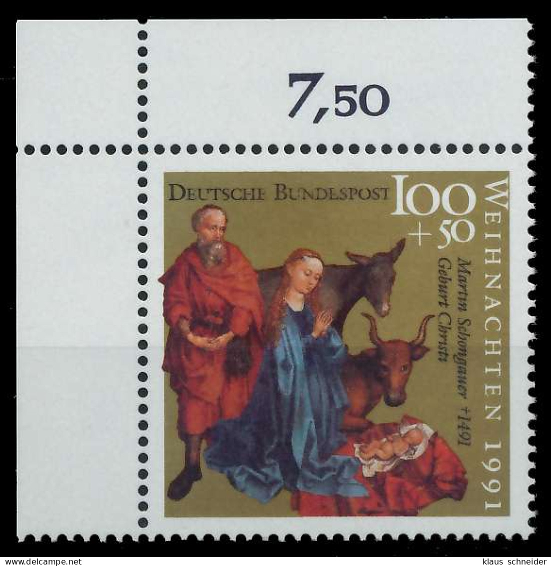 BRD 1991 Nr 1581 Postfrisch ECKE-OLI S766462 - Unused Stamps