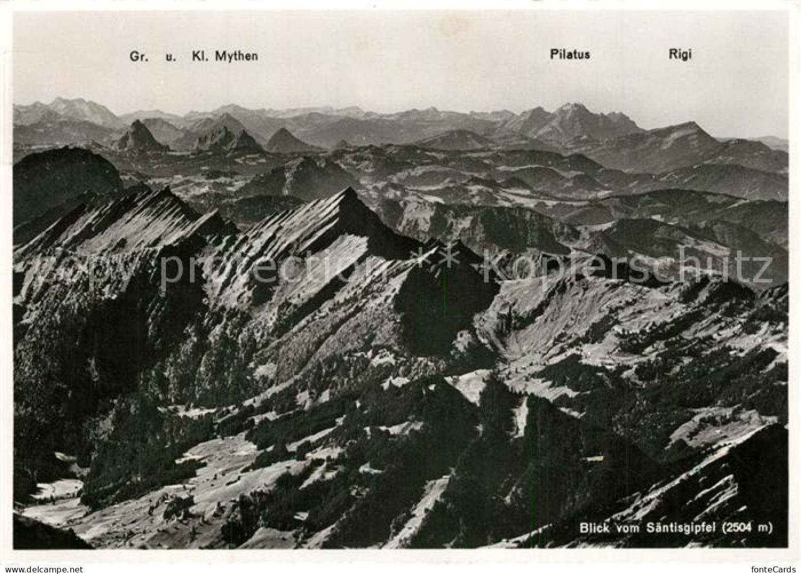 13306940 Saentis AR Blick Auf Mythen Pilatus Rigi Saentis AR - Sonstige & Ohne Zuordnung