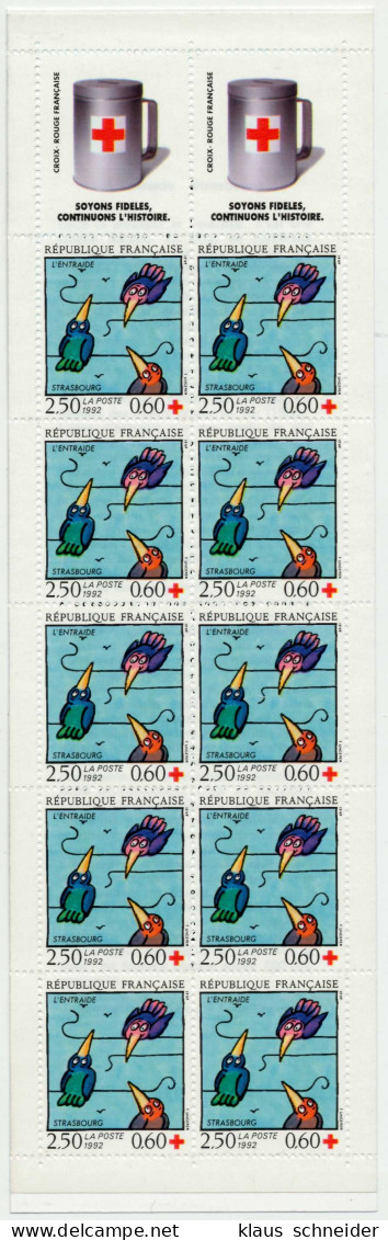 FRANKREICH MARKENHEFTCHEN Nr MH29 2931 Postfrisch MH S01A8DE - Croix Rouge