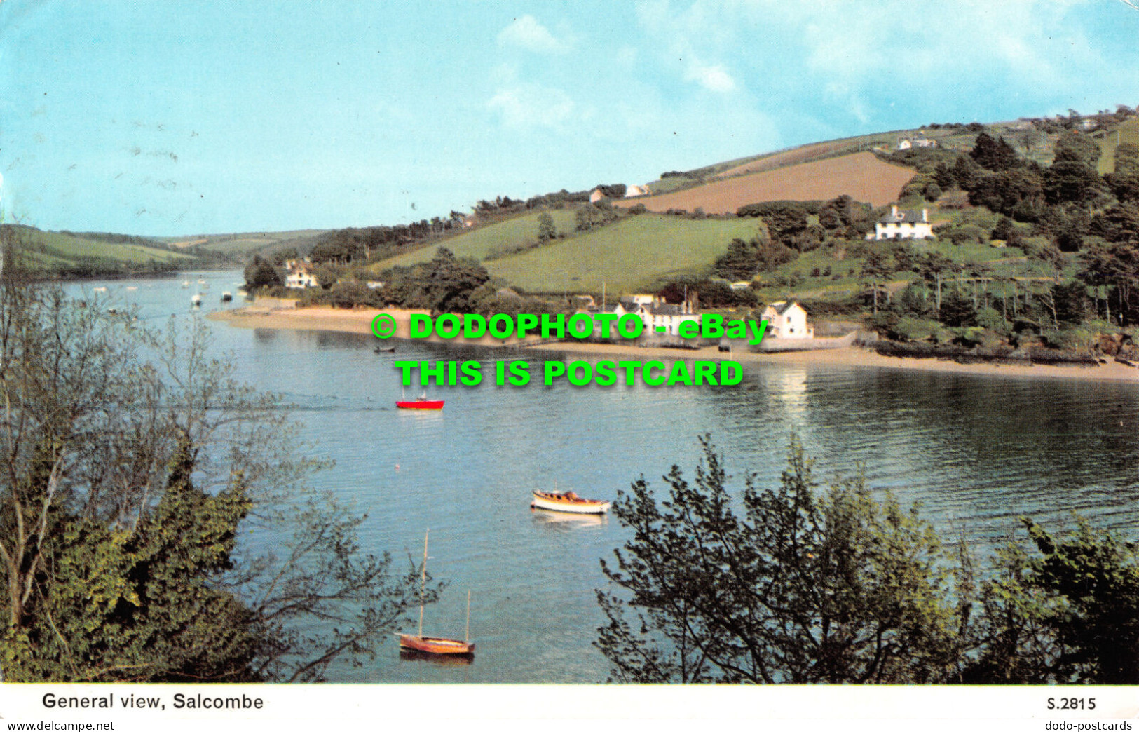 R522365 Salcombe. General View. E. T. W. Dennis. Photocolour. 1971 - Welt