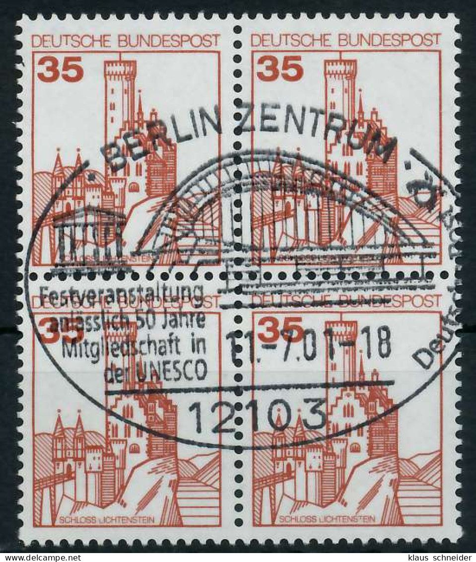 BRD DS BURGEN U. SCHLÖSSER Nr 1139 Zentrisch Gestempelt VIER X92717A - Usati