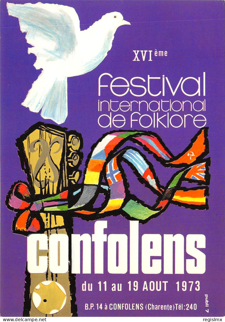 16-CONFOLENS-FESTIVAL INTERNATIONAL DE FOLKLORE-N°526-B/0155 - Confolens