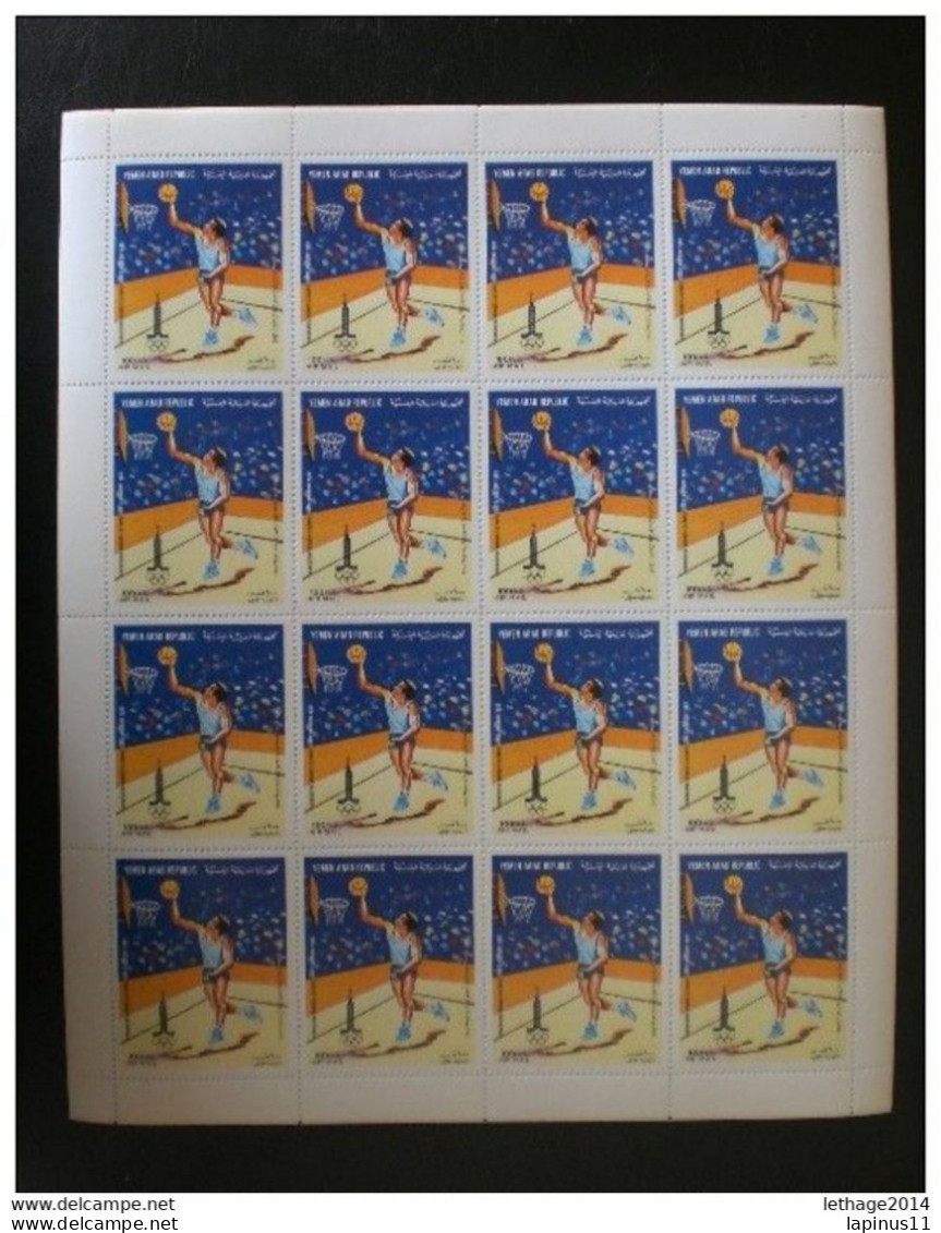 Yemen 16 Complete Mint Set Never Hinged .1982 Tribute You Fly The Olympic Games In 1980. - Yemen