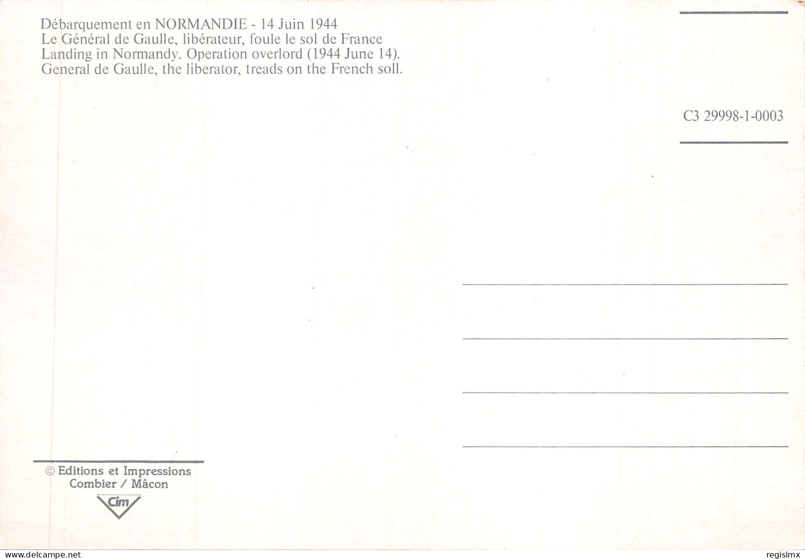 14-DEBARQUEMENT EN NORMANDIE-GENERAL DE GAULLE-N°526-A/0225 - Autres & Non Classés