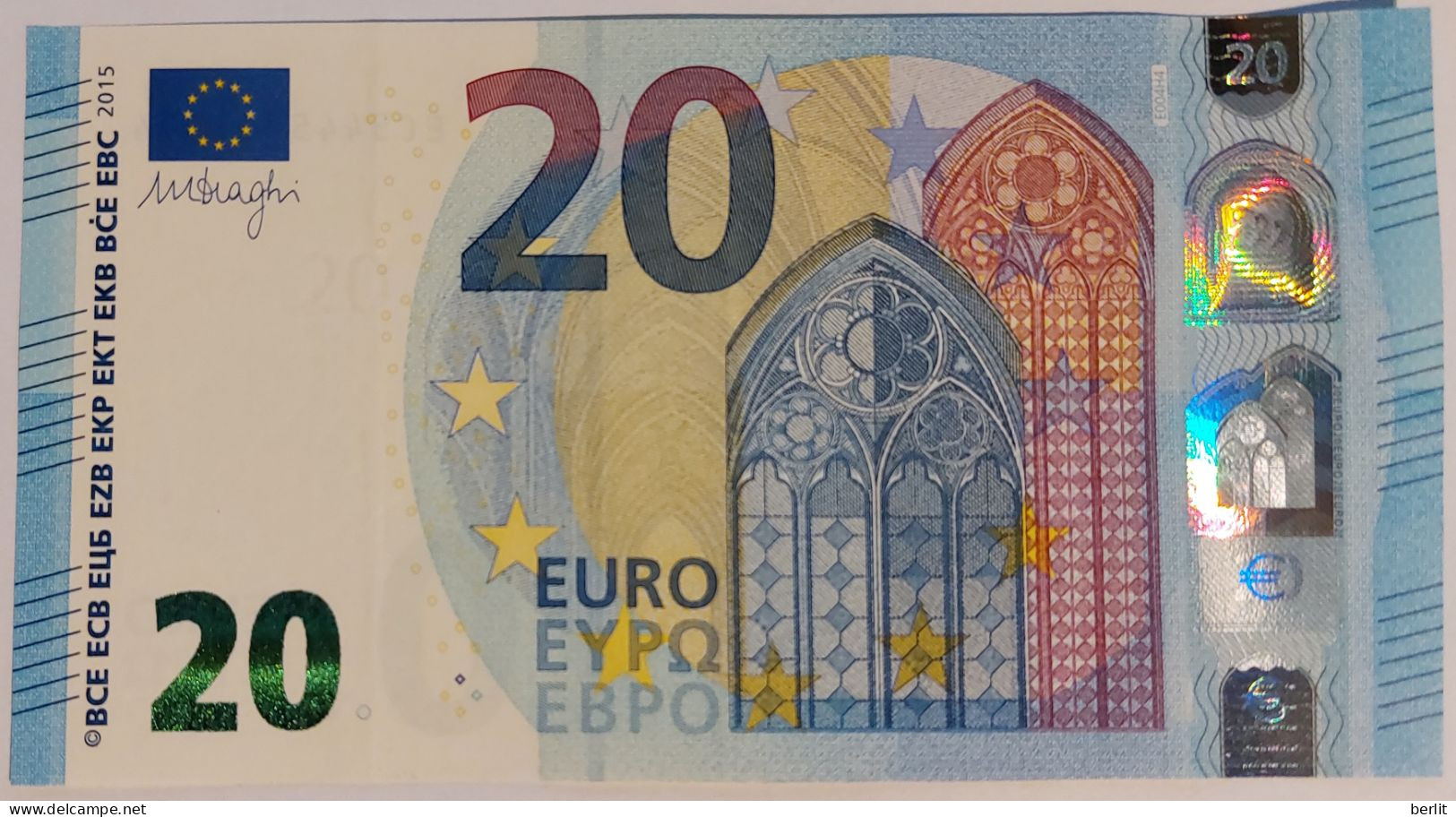 20 EURO 2015 DRAGHI E004H4 - 20 Euro