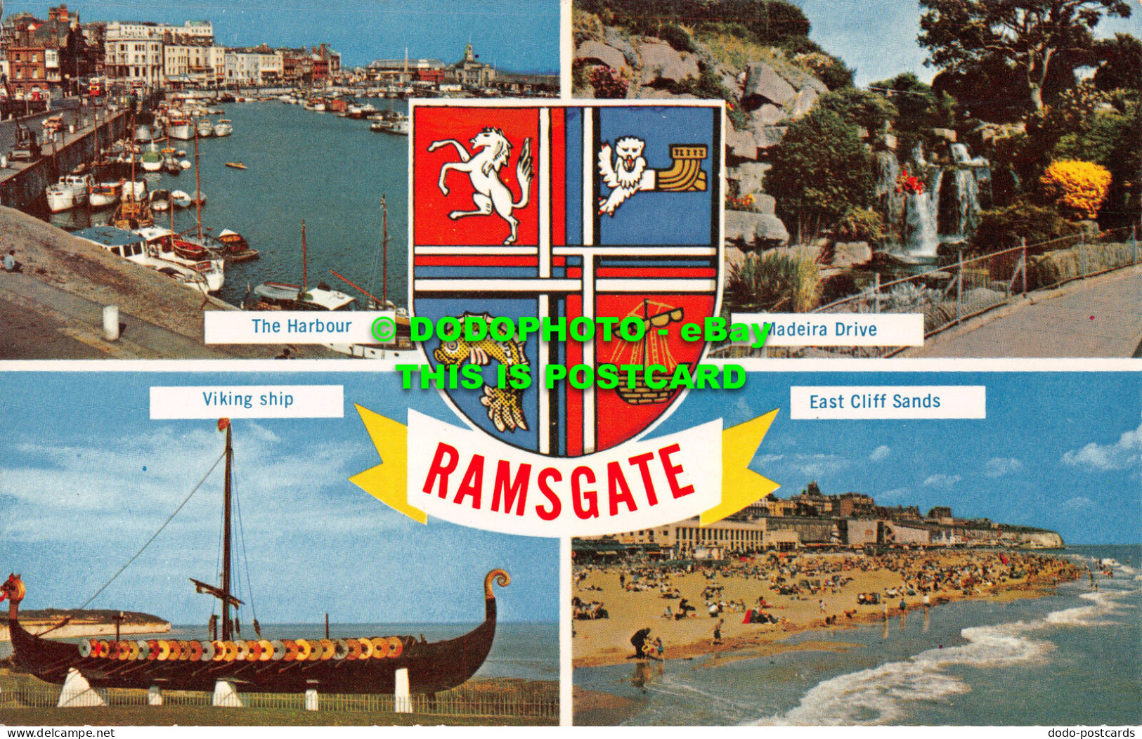 R522181 Ramsgate. Viking Ship. East Cliff Sands. The Harbour. Photographic Greet - Monde