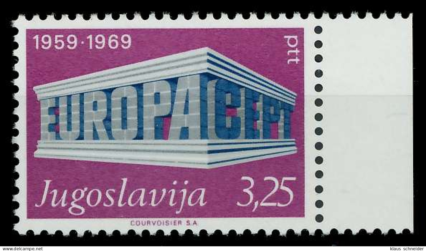 JUGOSLAWIEN 1969 Nr 1362I Postfrisch SRA X9D1B4E - Ungebraucht