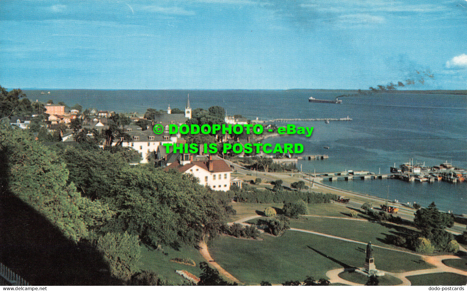 R522391 Michigan. Mackinac Island. Mission Point From The Fort. Hiawatha Co. Pla - Welt