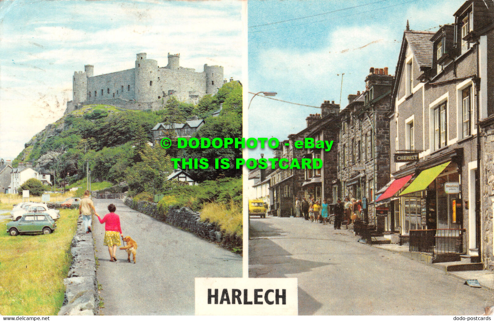 R522393 Harlech. The Castle. High Street. Multi View. 1972 - Monde