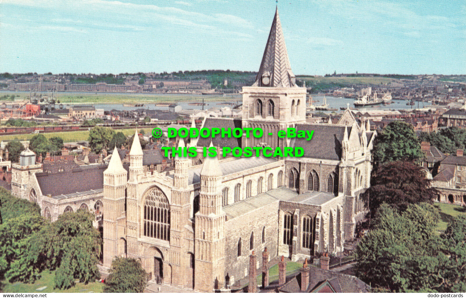 R522394 Rochester Cathedral From The Castle. C. G. Williams. Plastichrome. J. Ya - Welt