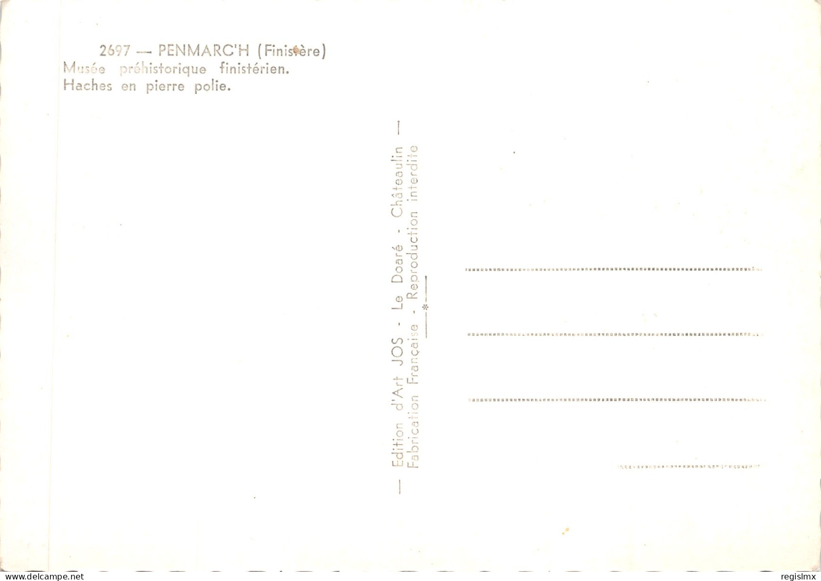 29-PENMARCH-MUSEE PREHISTORIQUE-N°527-D/0389 - Penmarch