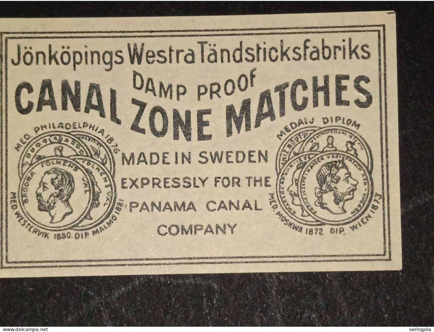 Manufactured Sweden - Matchbox Labels