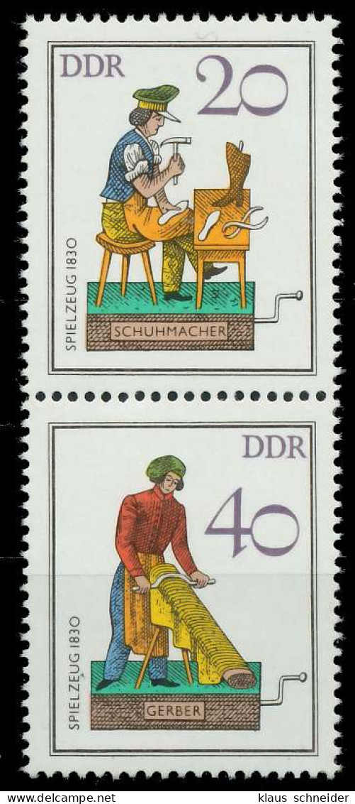 DDR ZUSAMMENDRUCK Nr SZd256 Postfrisch SENKR PAAR SC494D6 - Zusammendrucke