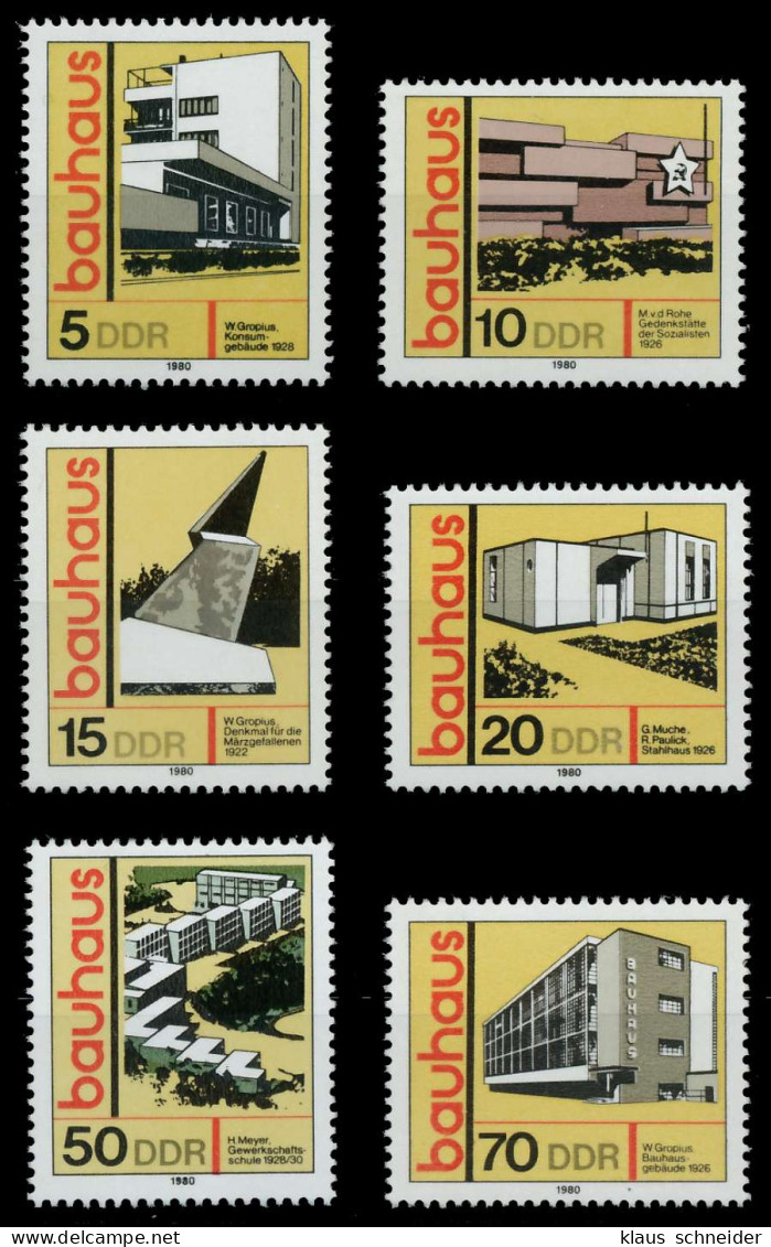 DDR 1980 Nr 2508-2513 Postfrisch X1964EE - Ongebruikt