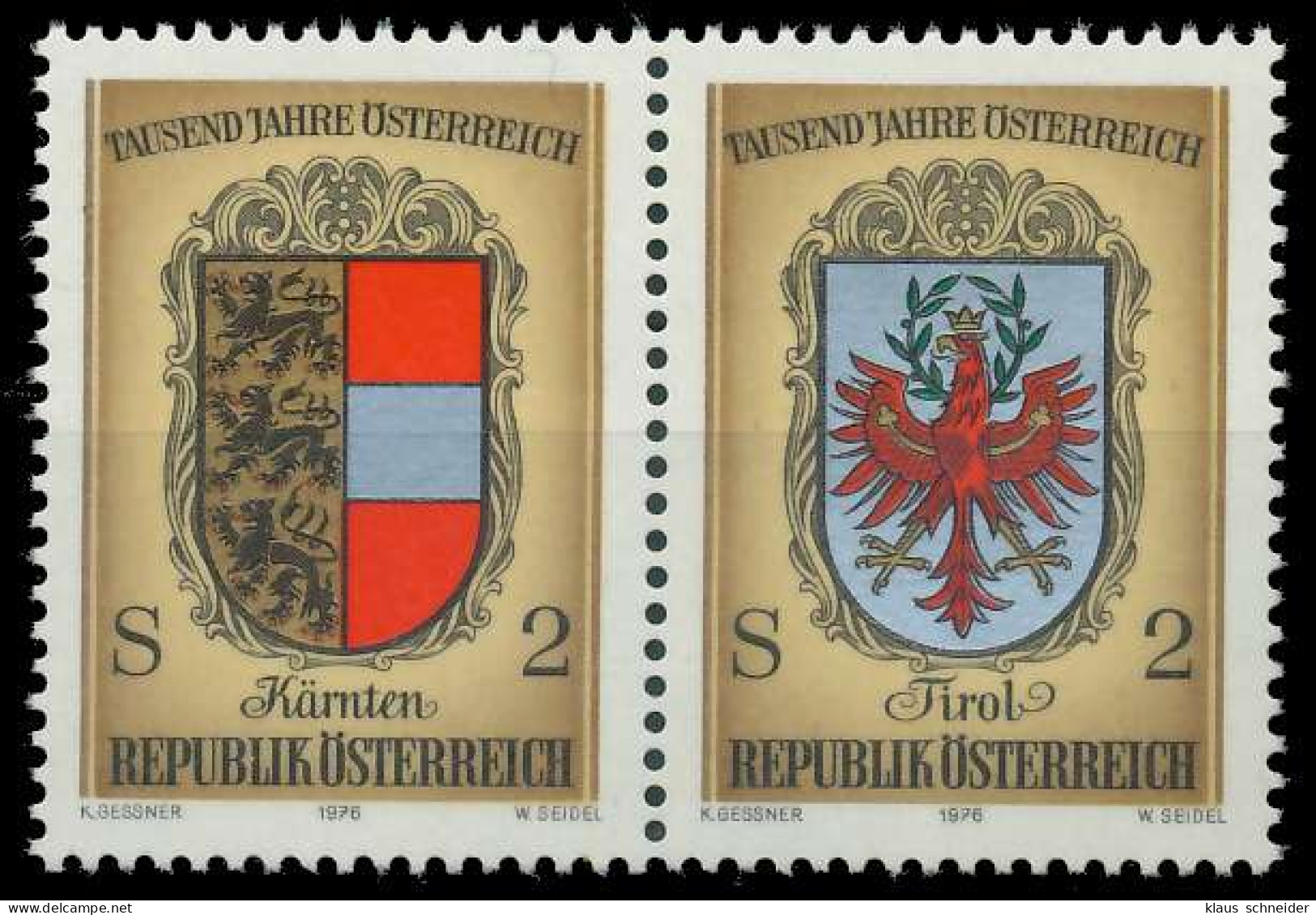 ÖSTERREICH 1976 Nr 1522 30 WZdc Postfrisch WAAGR PAAR X255B56 - Unused Stamps