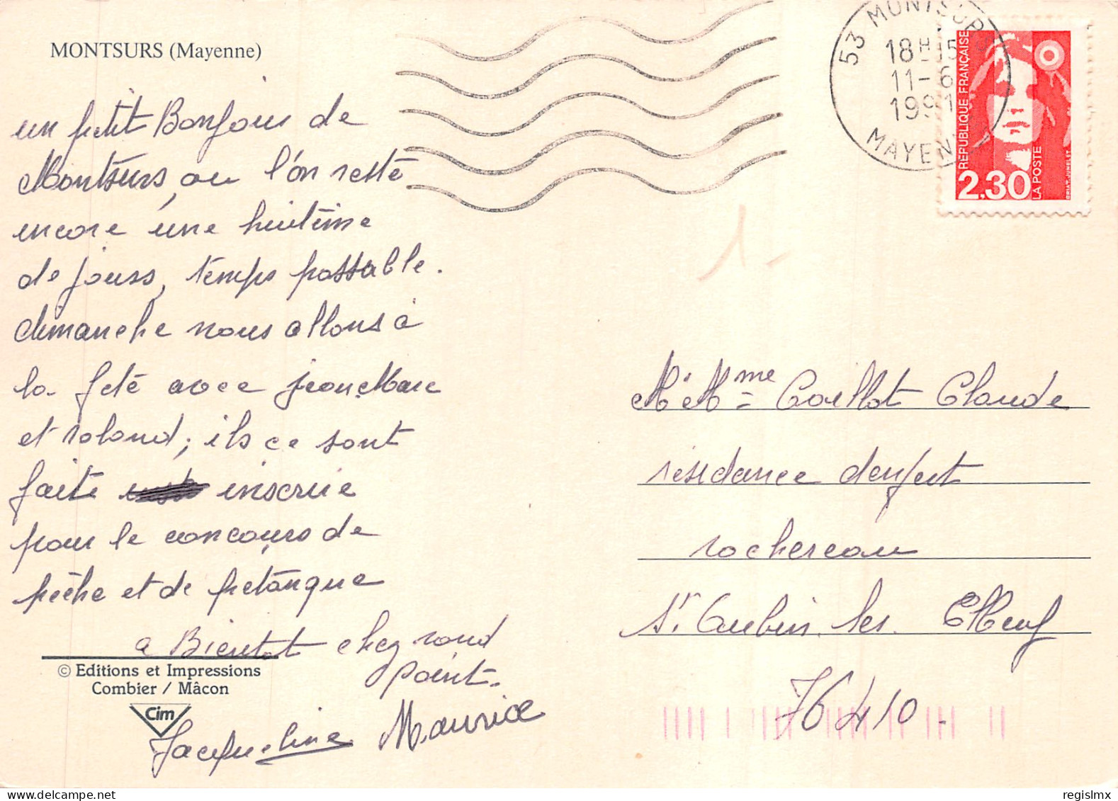 53-MONTSURS-N°530-D/0047 - Other & Unclassified