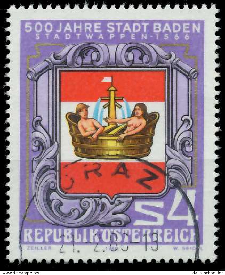 ÖSTERREICH 1980 Nr 1631 Gestempelt X25C6B2 - Used Stamps