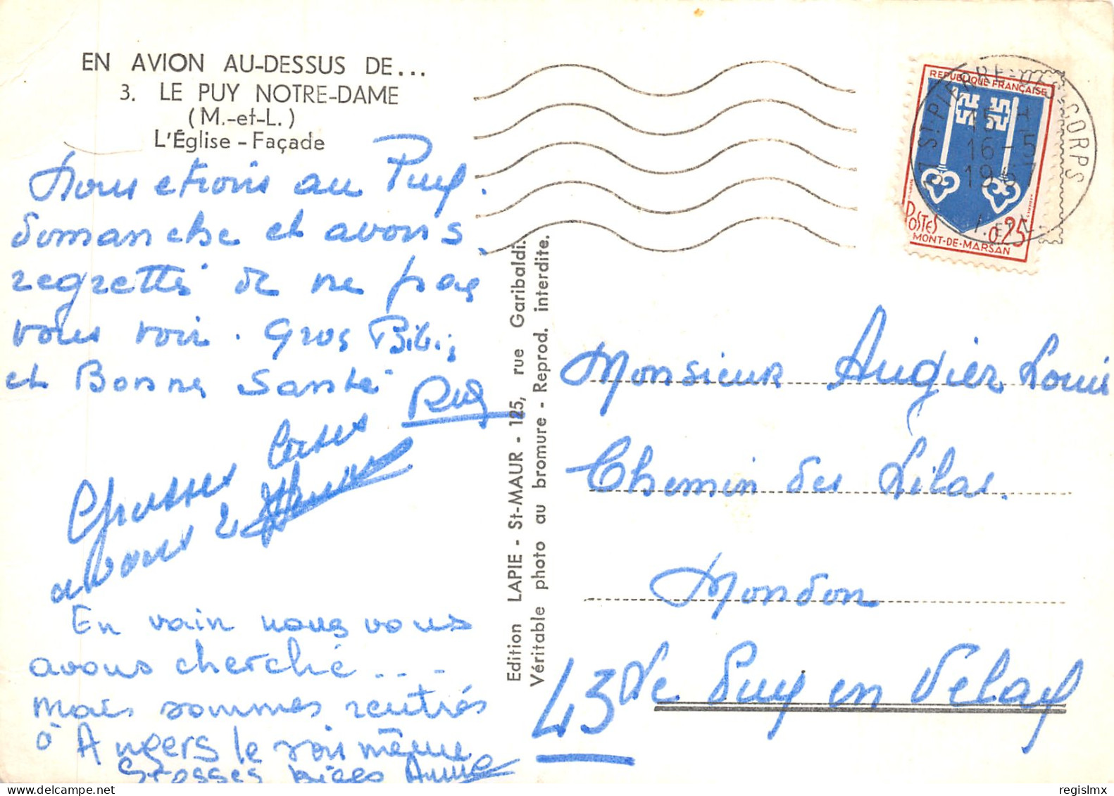 49-LE PUY NOTRE DAME-N°530-B/0169 - Other & Unclassified