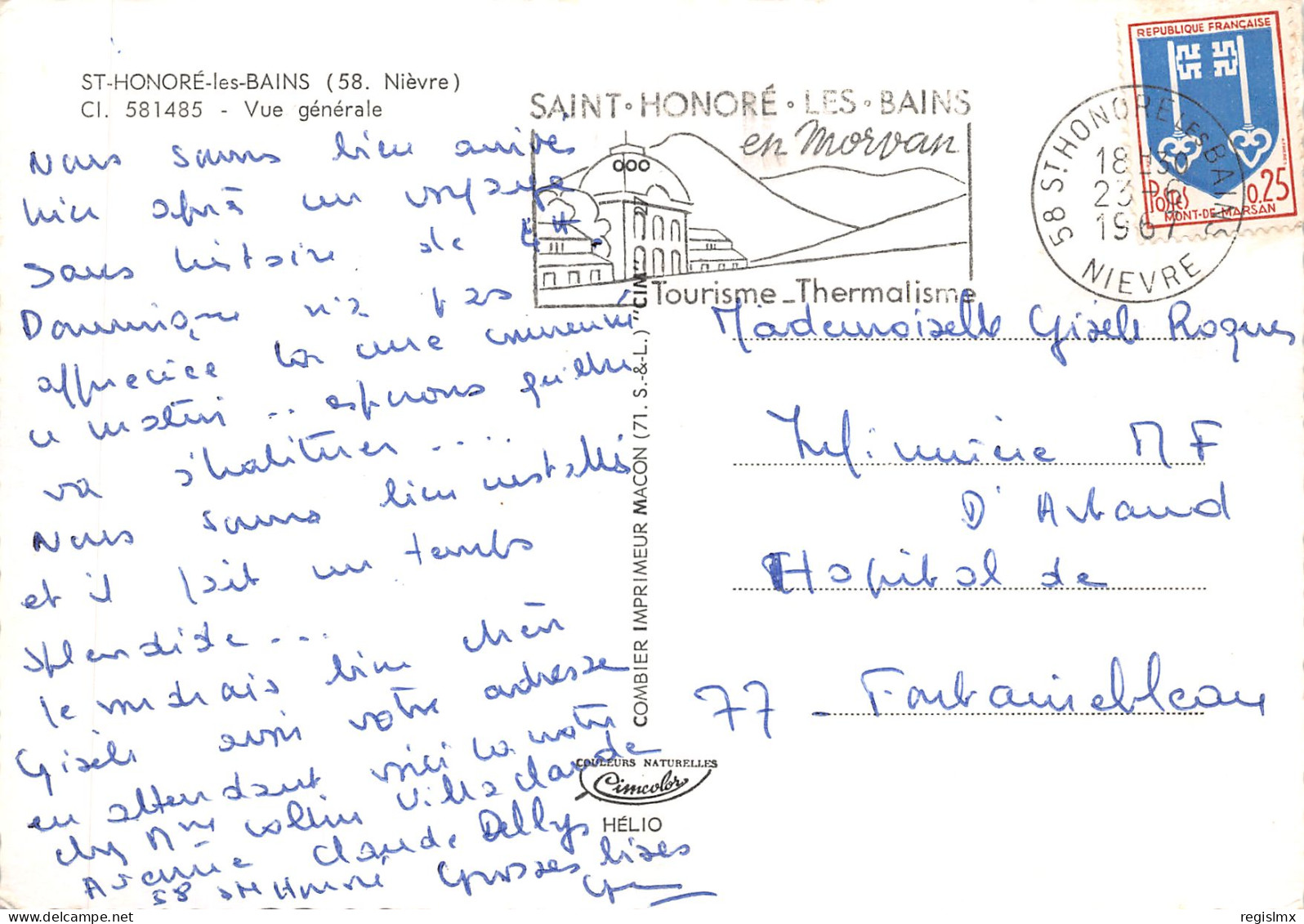 58-SAINT HONORE LES BAINS-N°531-B/0353 - Other & Unclassified