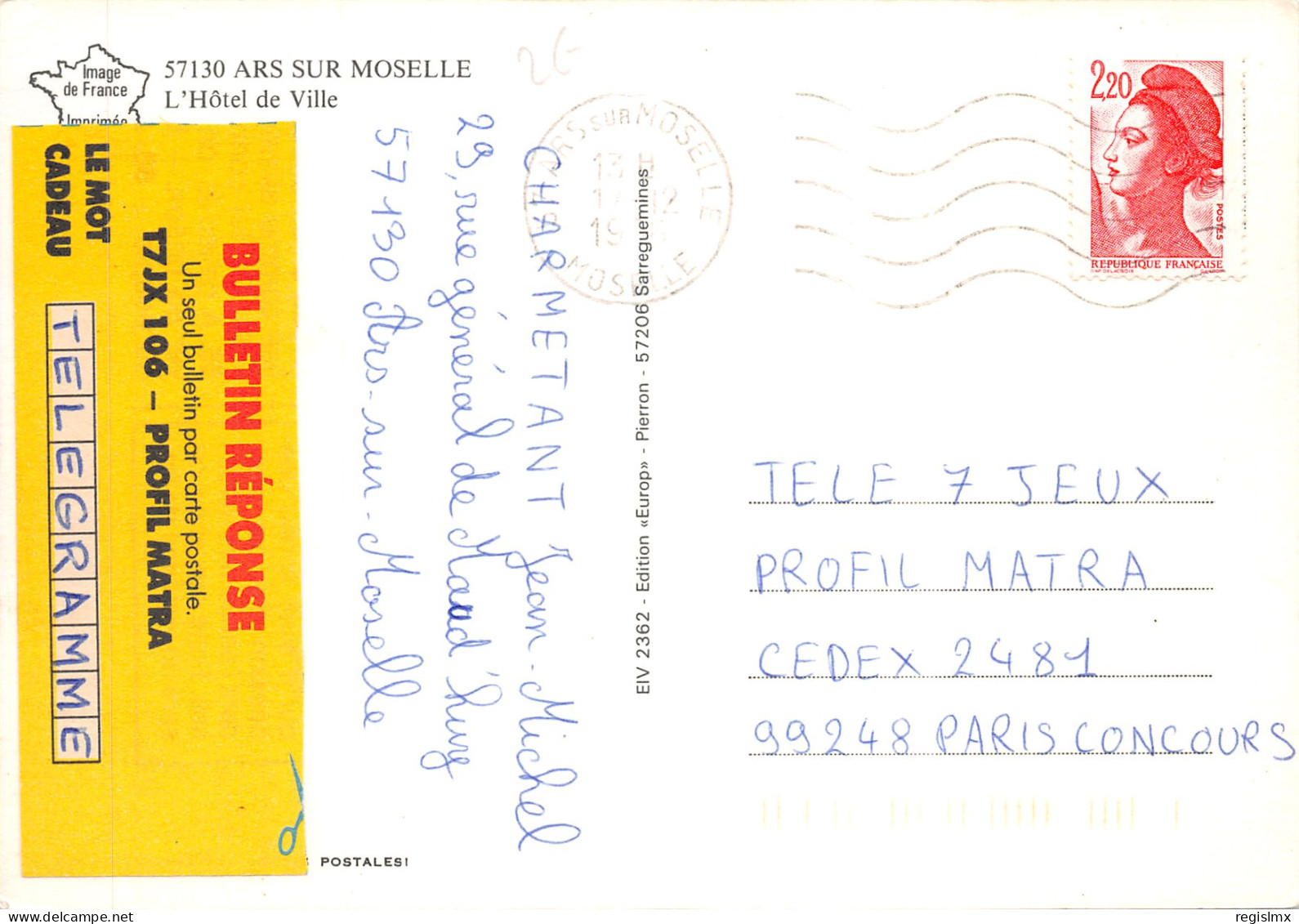 57-ARS SUR MOSELLE-N°531-B/0221 - Other & Unclassified