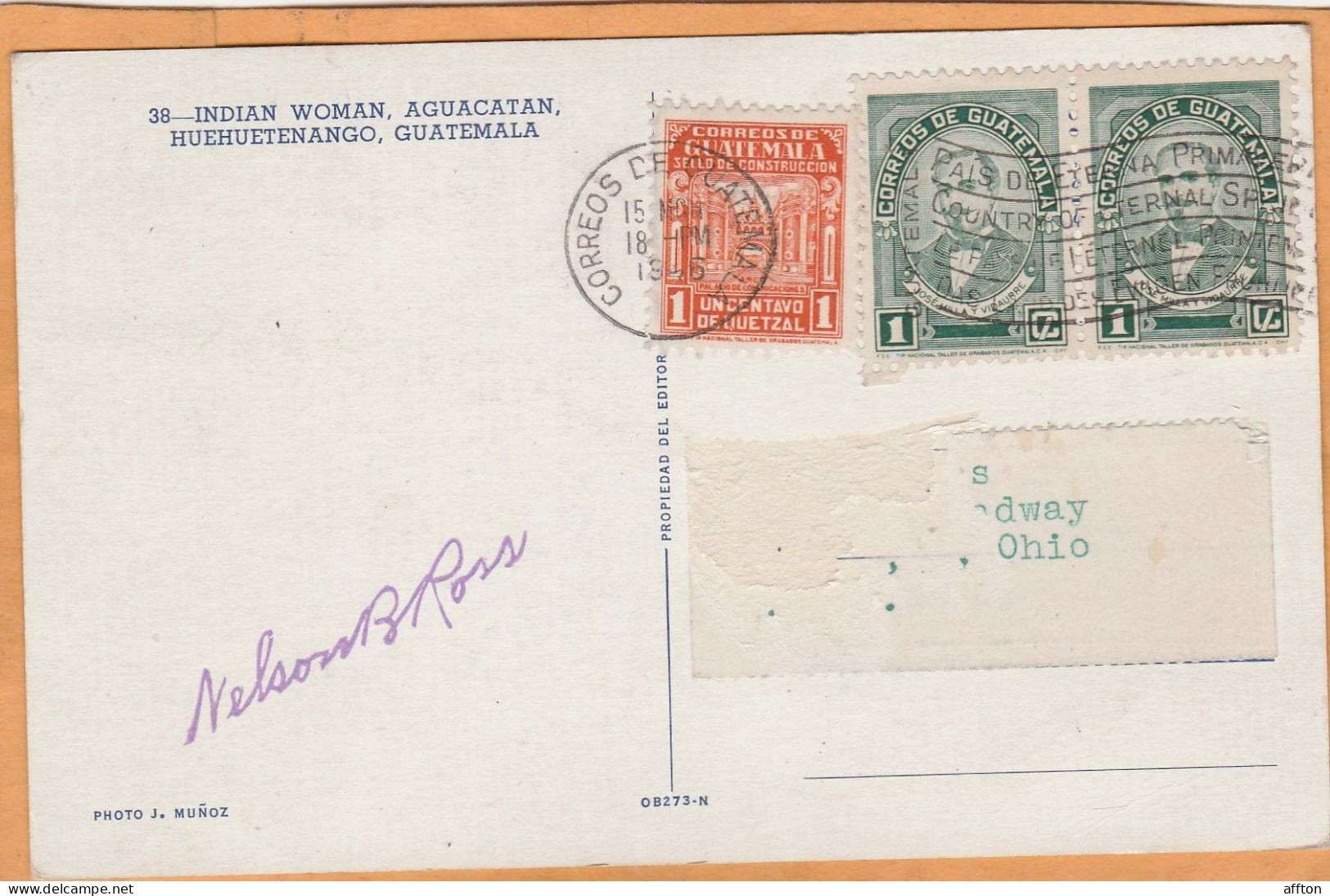 Guatemala 1946 Postcard Mailed - Guatemala