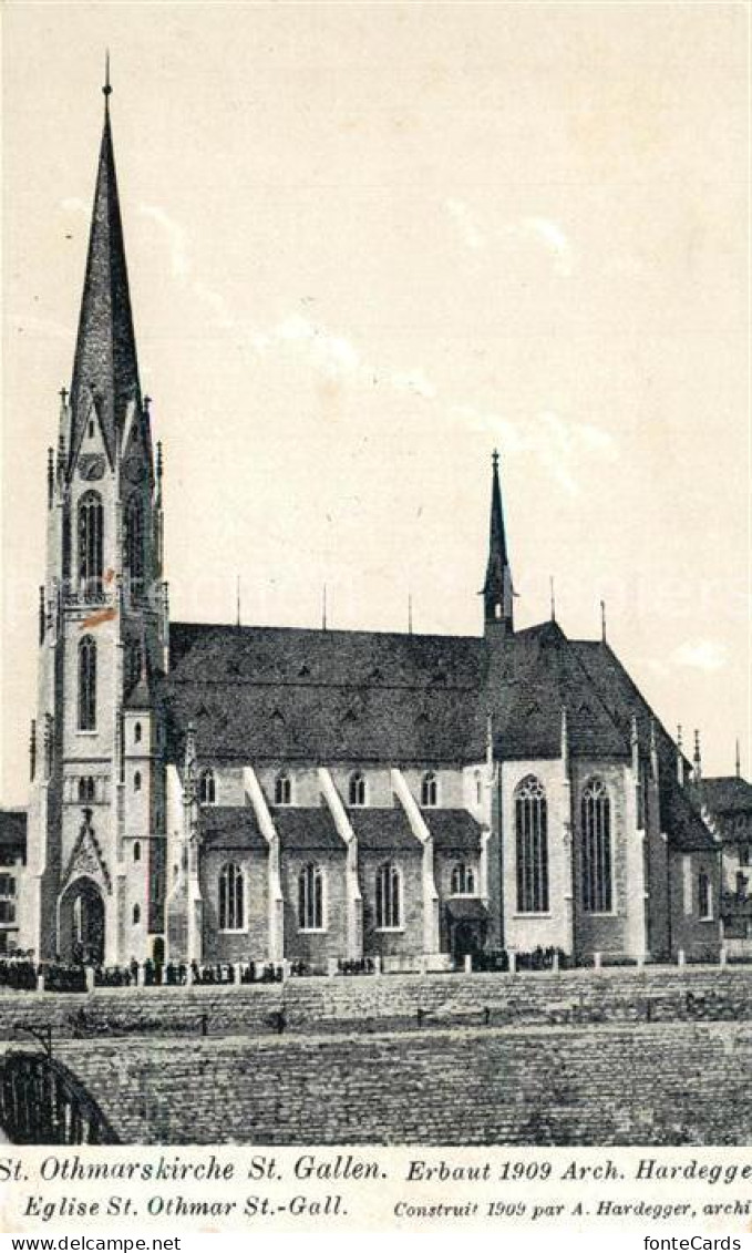 13304080 St Gallen SG St. Othmarskirche Architekt Hardegge  St Gallen SG - Sonstige & Ohne Zuordnung