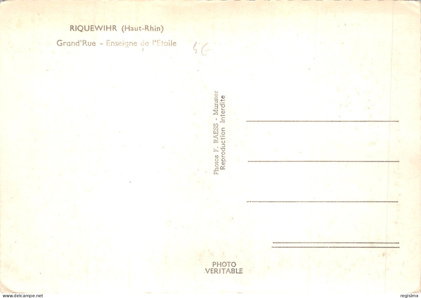 68-RIQUEWIHR-N°533-C/0385 - Riquewihr