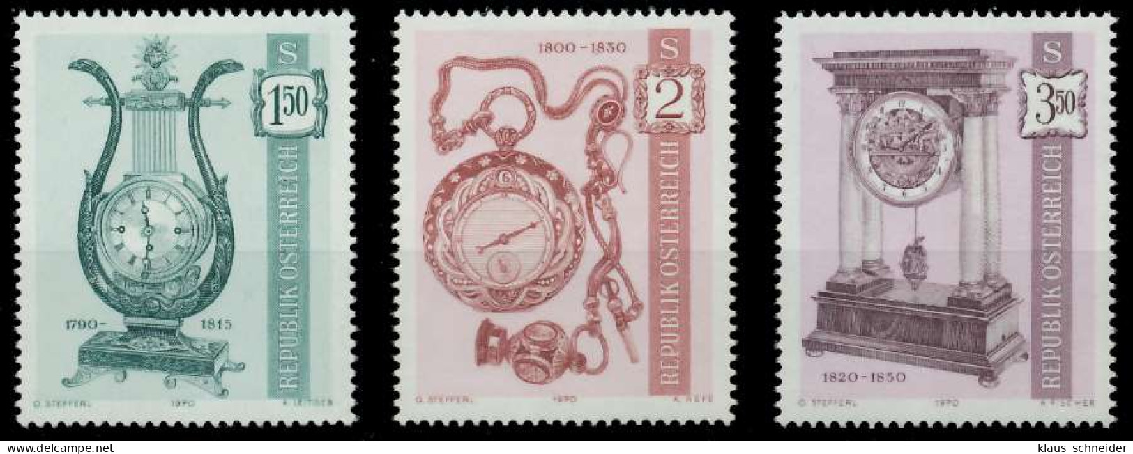 ÖSTERREICH 1970 Nr 1344-1346 Postfrisch X26379A - Unused Stamps