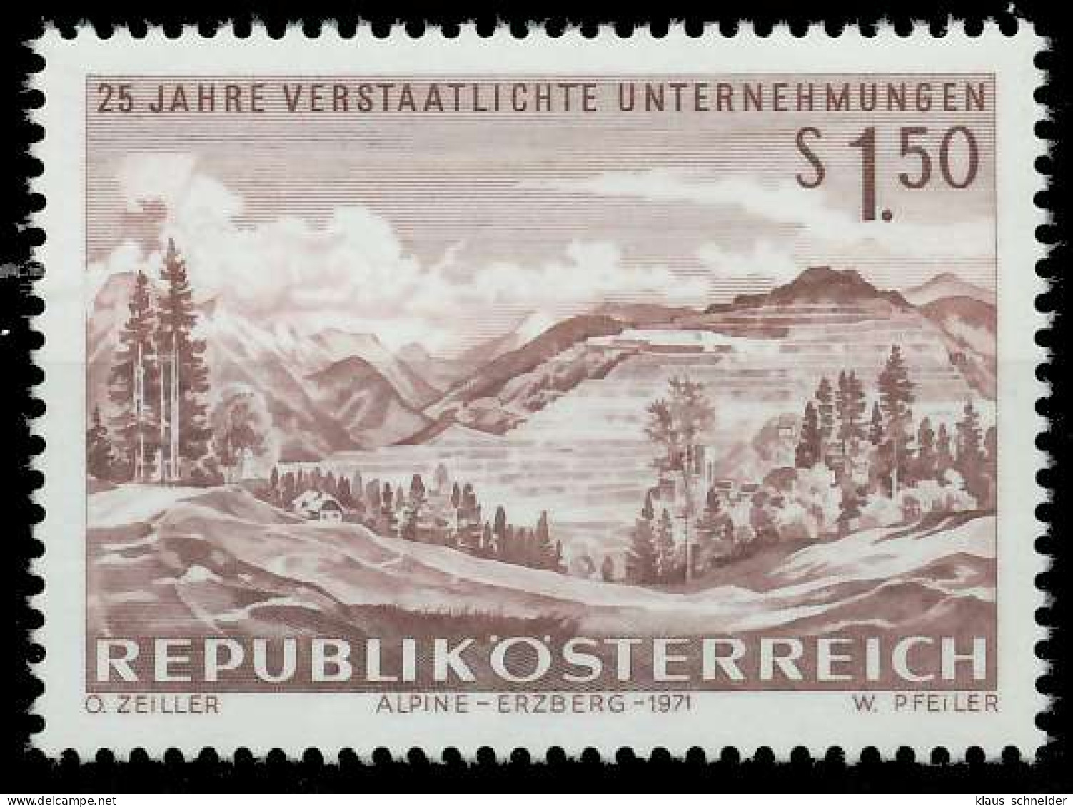 ÖSTERREICH 1971 Nr 1373 Postfrisch X26384A - Neufs