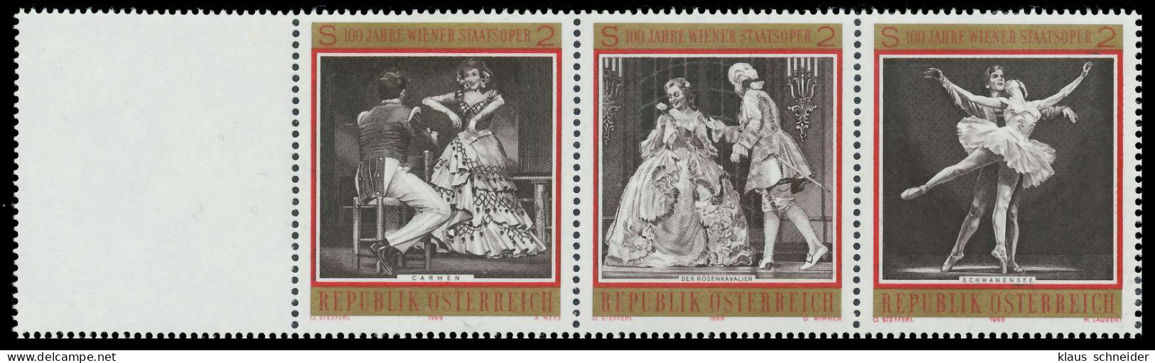 ÖSTERREICH 1969 Nr 1294 1301 WZd28 Postfrisch 4ER STR SD4B546 - Unused Stamps
