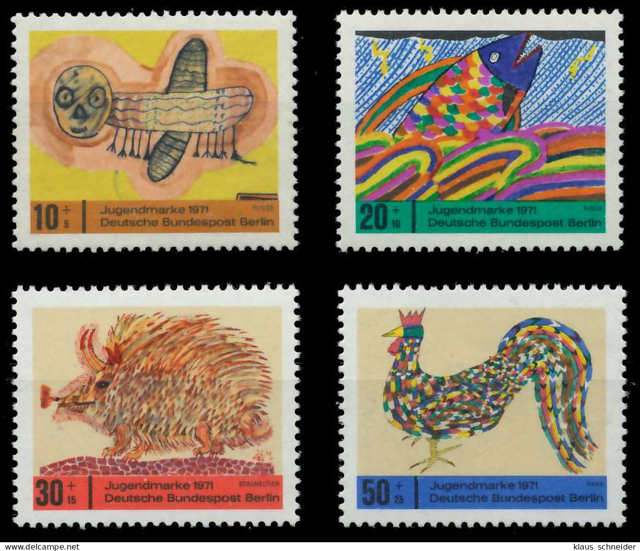 BERLIN 1971 Nr 386-389 Postfrisch SD6BDF2 - Unused Stamps