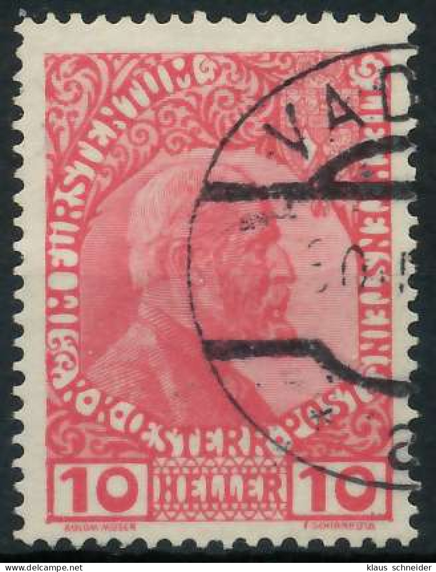 LIECHTENSTEIN 1912 Nr 2y Gestempelt X28E026 - Oblitérés