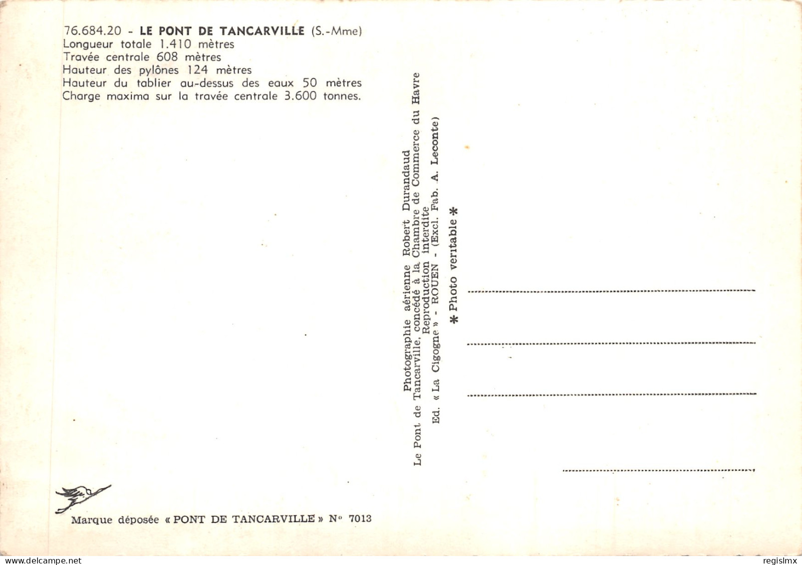 76-TANCARVILLE-LE PONT-N°535-B/0153 - Tancarville