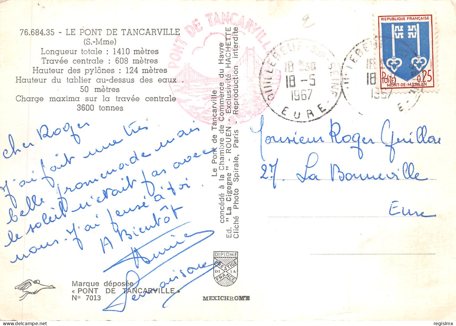 76-TANCARVILLE-LE PONT-N°535-A/0273 - Tancarville