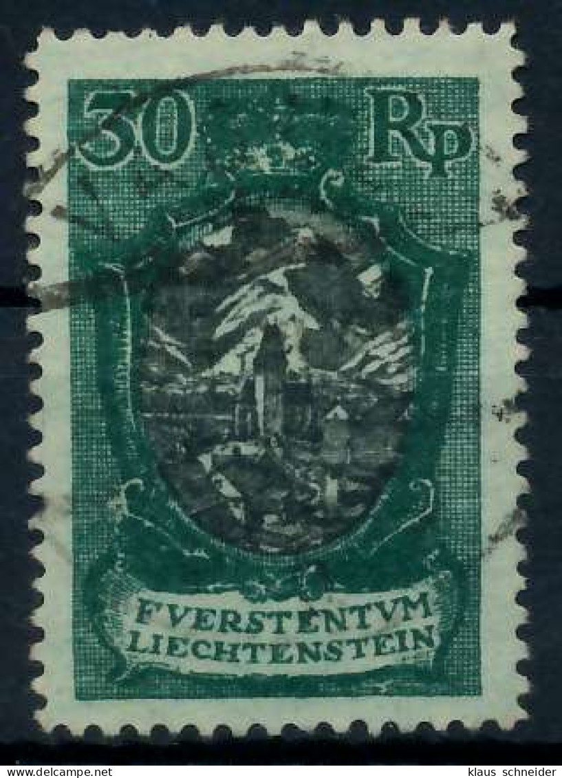 LIECHTENSTEIN 1921 Nr 55IB Zentrisch Gestempelt X28E122 - Used Stamps