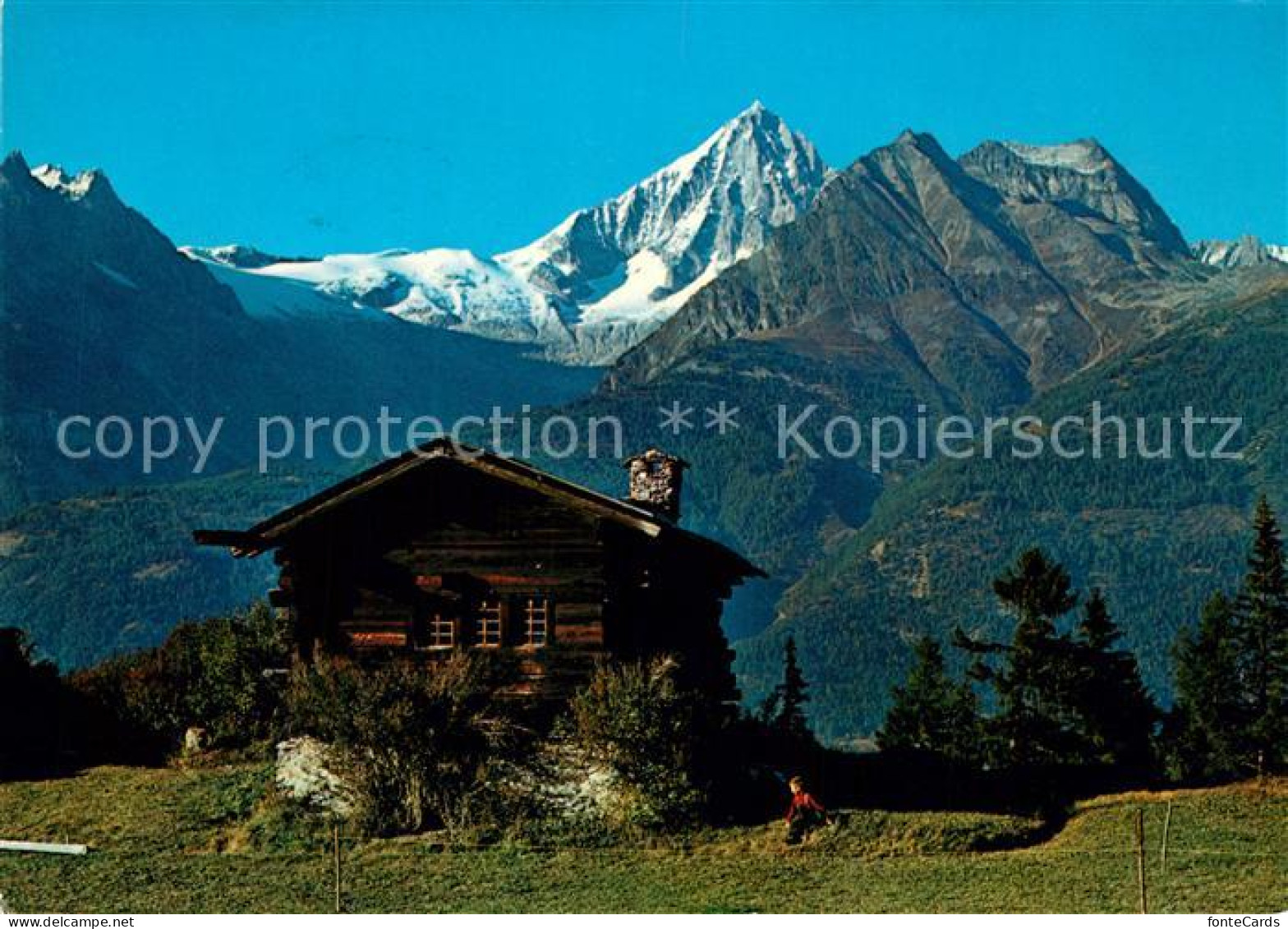 13303553 Ausserberg Voralpe Hellelen Blick Zum Bietschhorn Walliser Alpen Ausser - Sonstige & Ohne Zuordnung