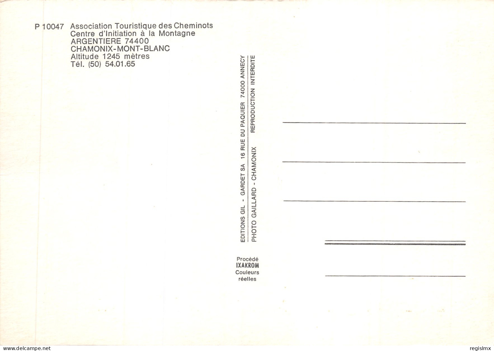 74-ARGENTIERES-N°534-D/0125 - Other & Unclassified