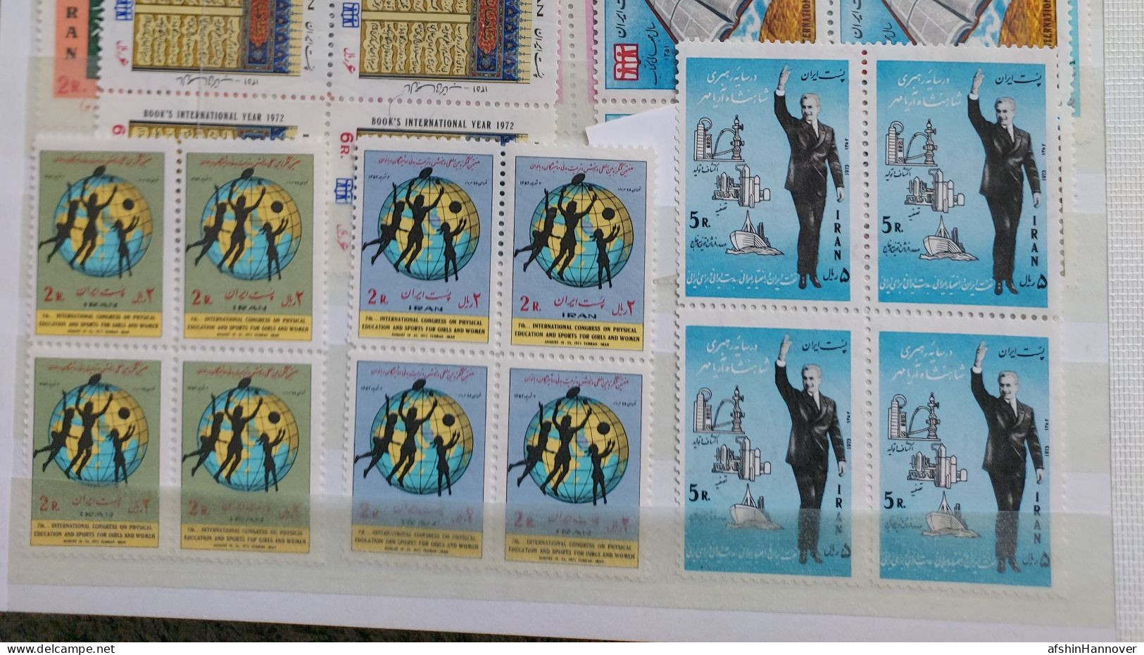 Iran Shah Pahlavi Shahتمام تمبرهای بلوک سال ۱۳۵۲  Commemorative Stamps Issued In Year 1351 (21/3/1972 - Iran