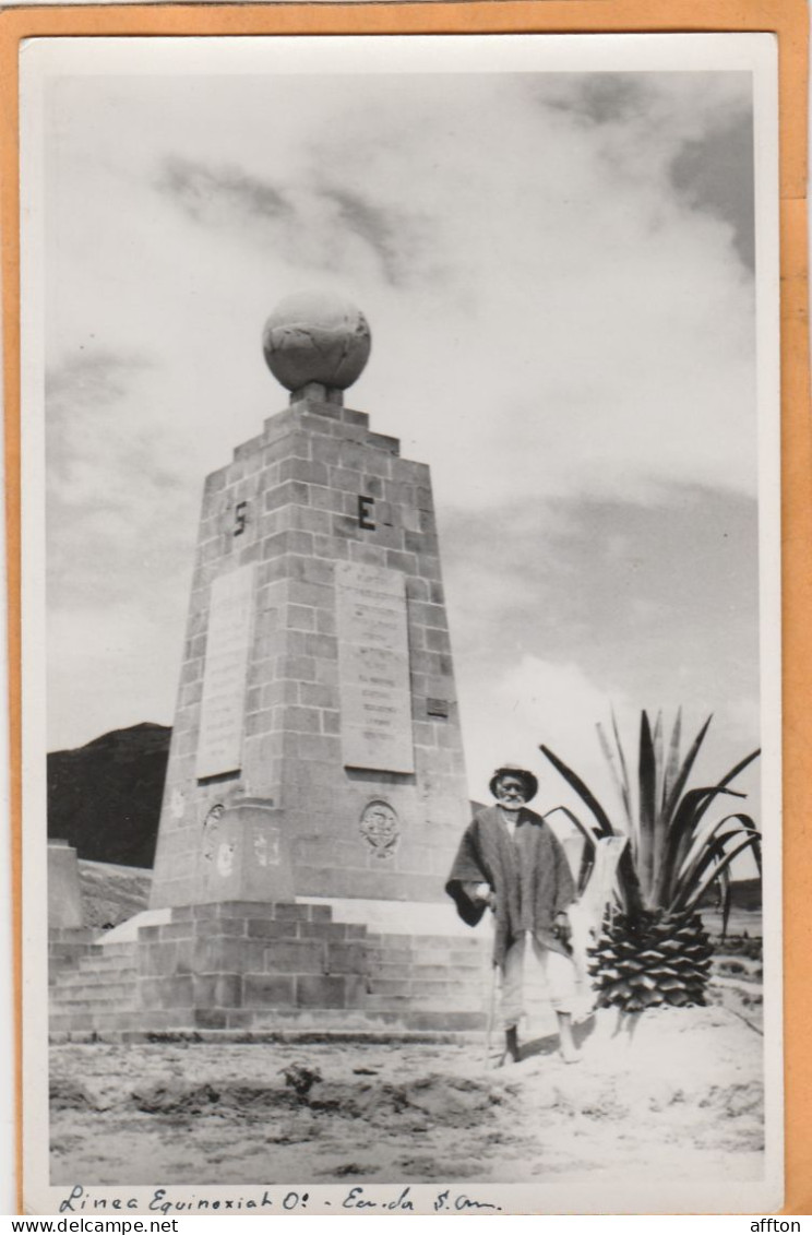 Ecuador Old Real Photo Postcard - Equateur