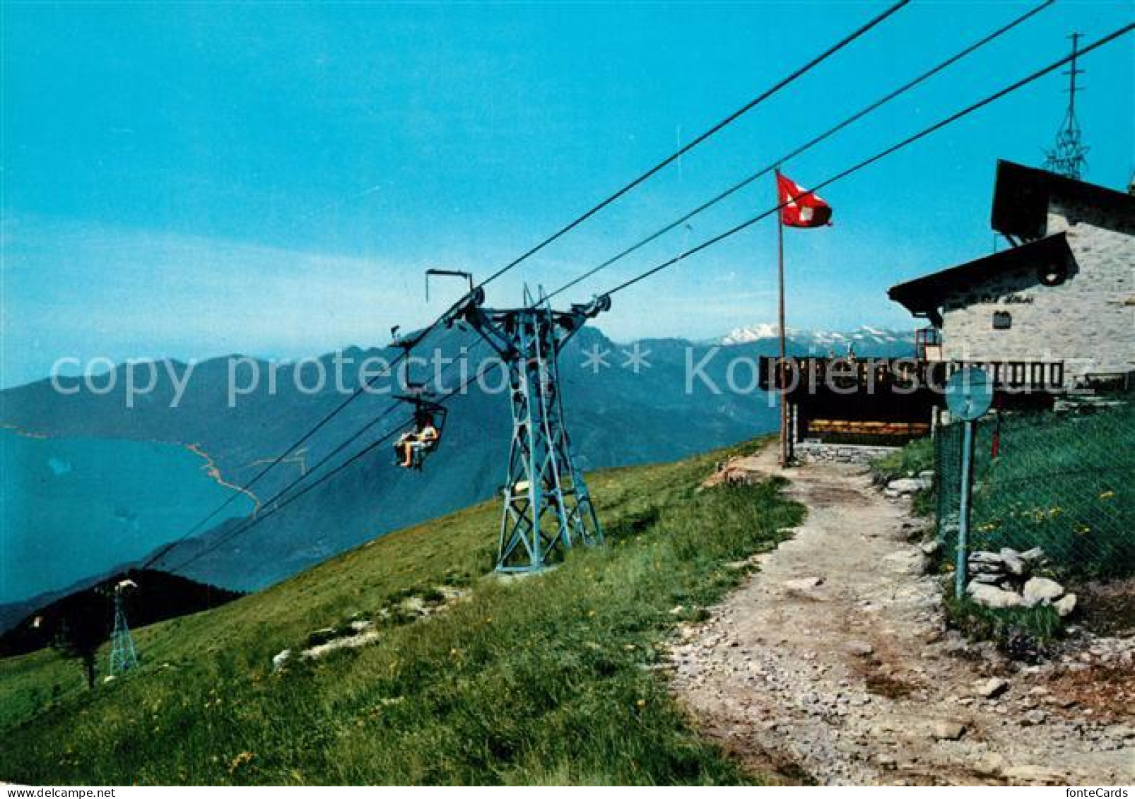 13303254 Cardada Vista Sul Lago Maggiore E Le Alpi Alpenpanorama Sessellift Card - Autres & Non Classés