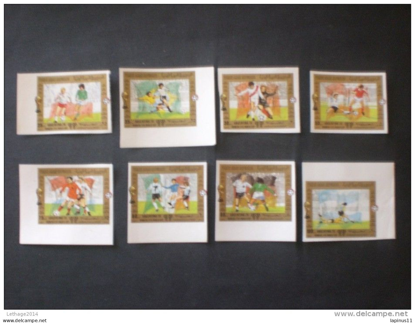 YEMEN 1980 FOOTBALL WORLD CHAMPIONSHIP ARGENTINA 78 MICHEAL CATALOGUE 1619/1626 MNH IMPERF. !!!!! - Jemen