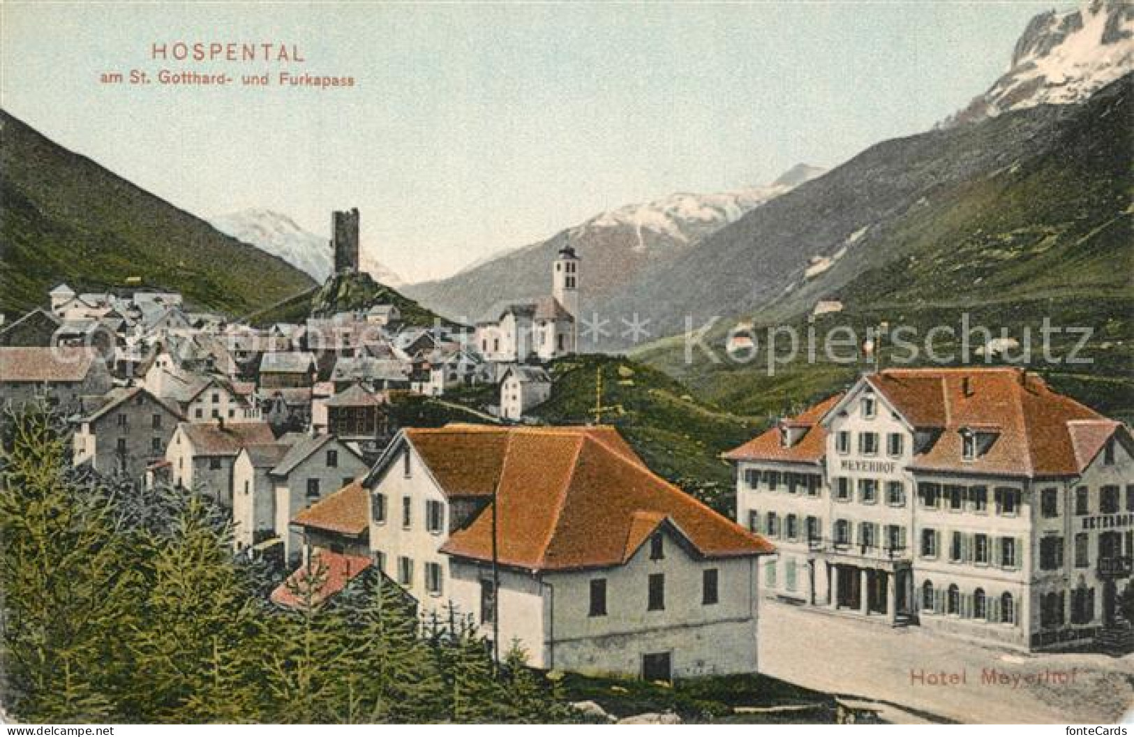 13302610 Hospental Am St Gotthard Und Furkapass Hospental - Autres & Non Classés