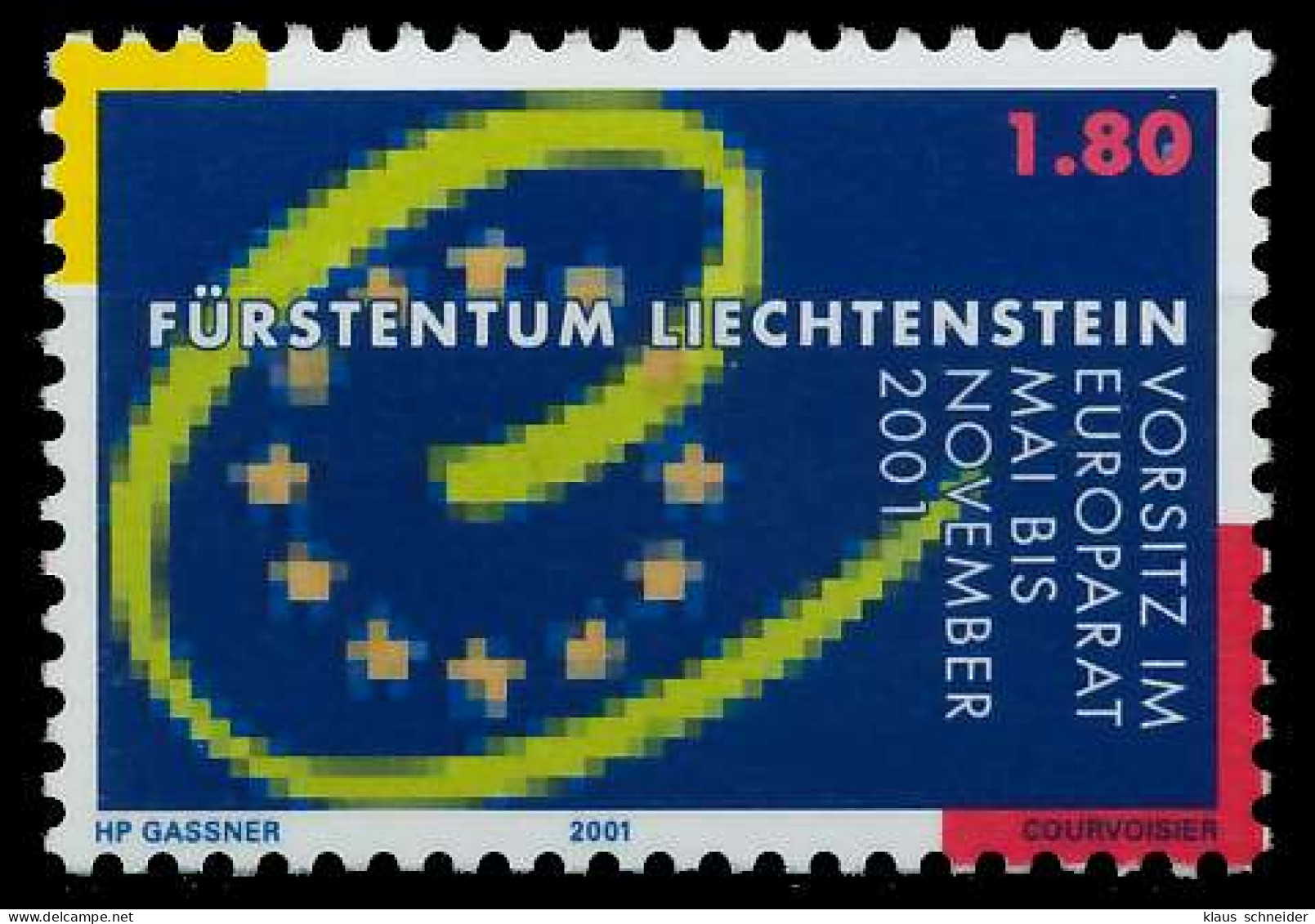 LIECHTENSTEIN 2001 Nr 1256 Postfrisch X28E466 - Unused Stamps