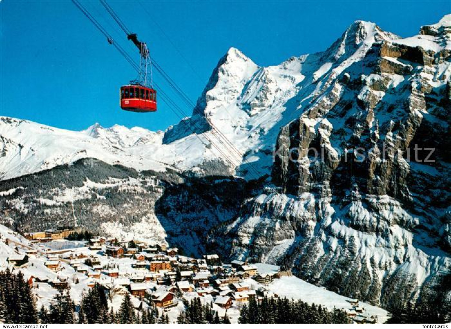 13302574 Muerren BE Schilthornbahn Eiger Und Moench Wintersportplatz Berner Alpe - Autres & Non Classés